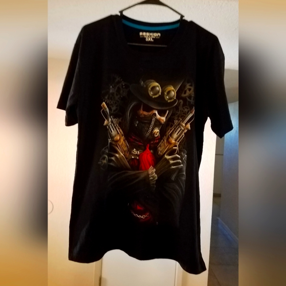 Fashion Steampunk Tshirt NWOT Size XL US, XL3 China